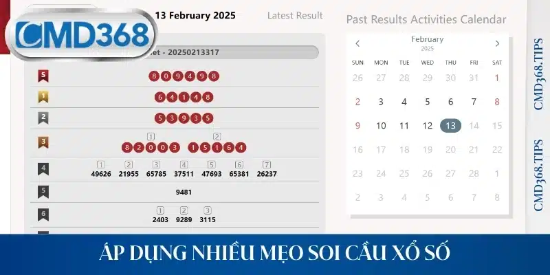 Áp dụng nhiều mẹo soi cầu xổ số