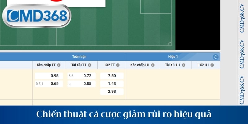 Chiến thuật cá cược giảm rủi ro hiệu quả