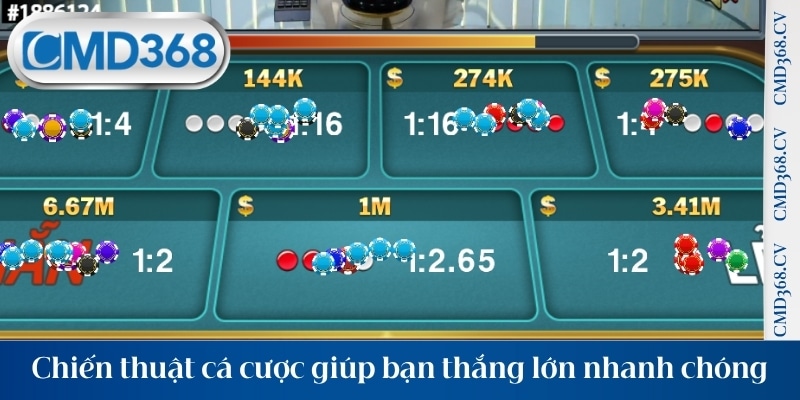 Chiến thuật cá cược giúp bạn thắng lớn nhanh chóng