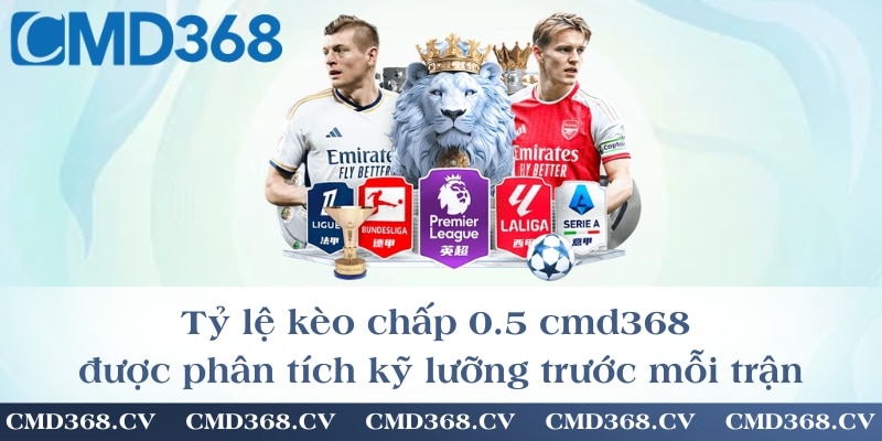 Tỷ lệ kèo chấp 0.5 cmd368 được phân tích kỹ lưỡng trước mỗi trận
